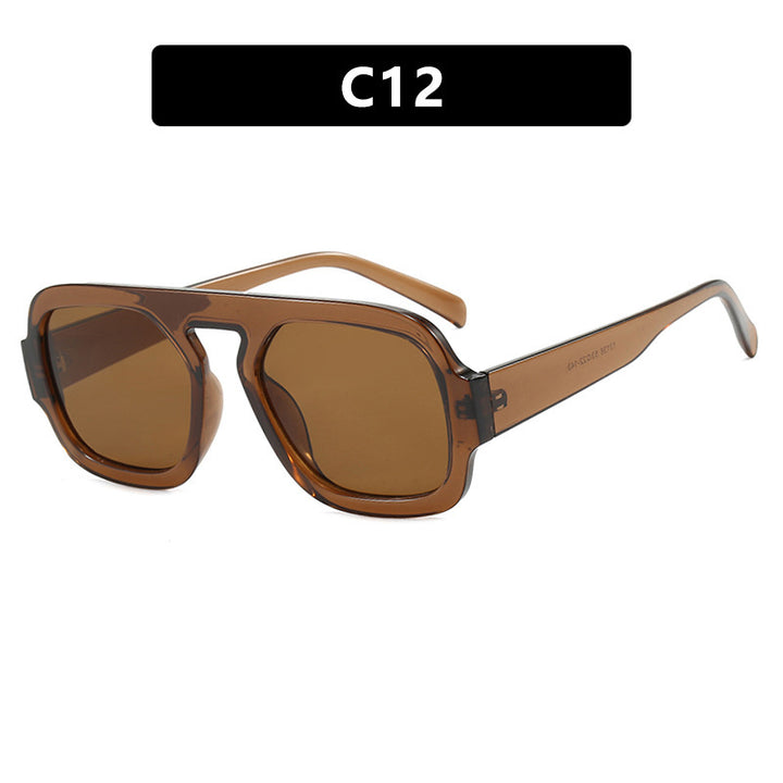 Women's modern oversized sunglasses in angular design Kalsten