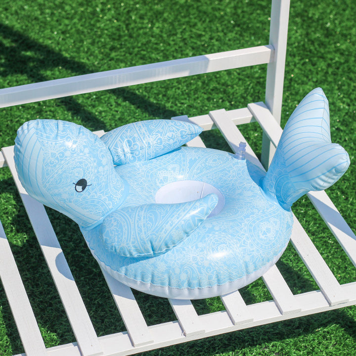 Women Inflatable Swim Ring with Floral Design Kalsten