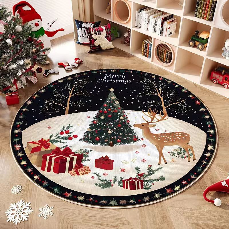 Decorative Christmas-Themed Area Rug