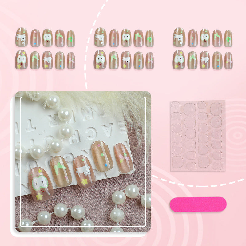 Artistic Themed Press-On Nail Set 1790738680
