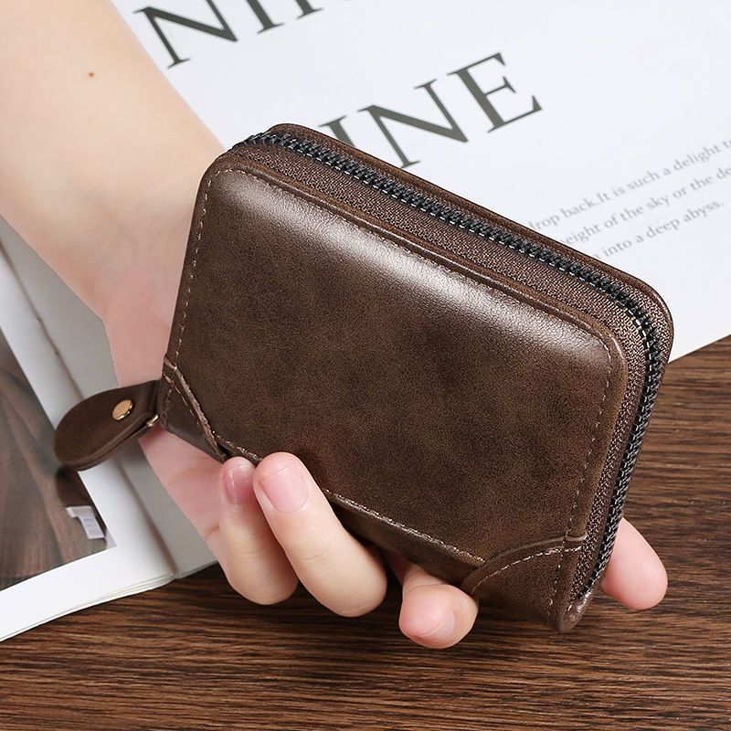 Premium Leather Zippered Wallet Kalsten