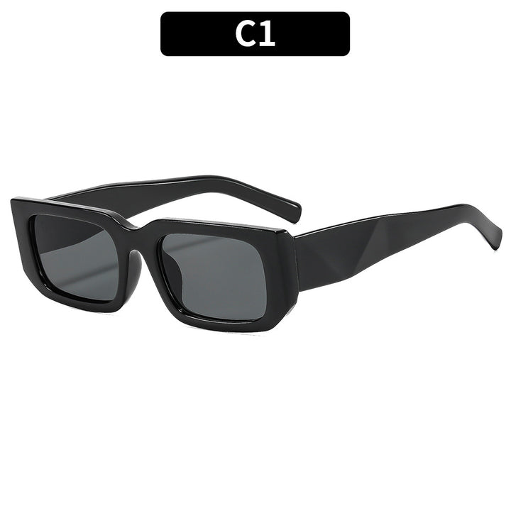 Contemporary Geometric Rectangle Sunglasses