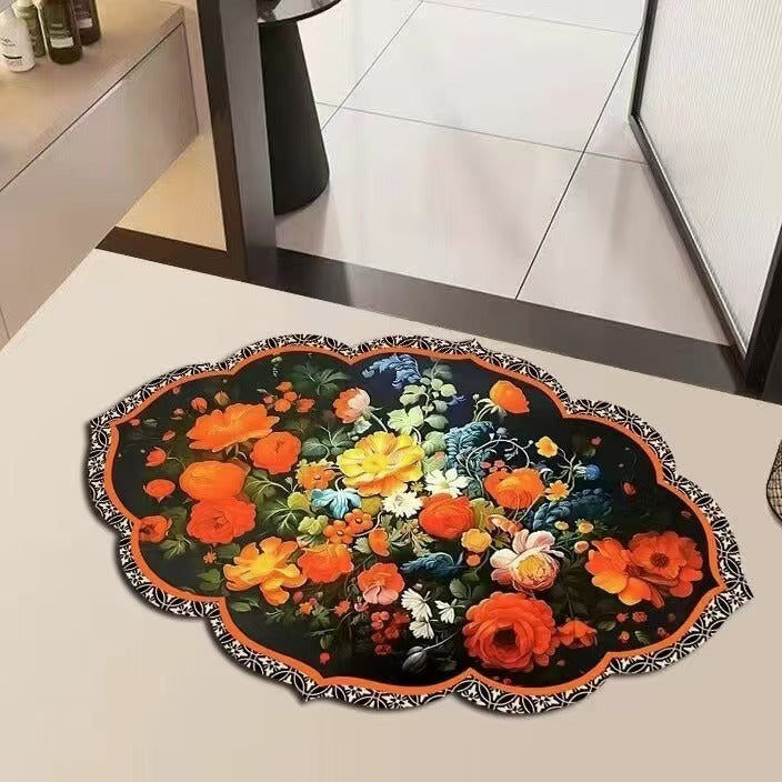 Floral Pattern Area Rug