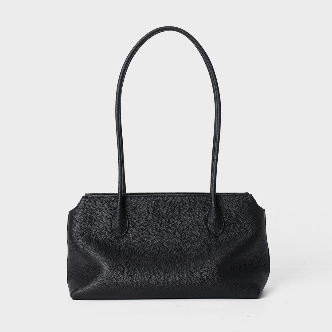 Slim Minimalist Shoulder Tote Bag with Long Straps