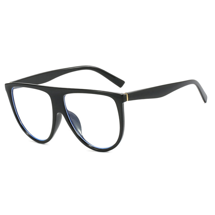 Ladies trendy oversized sunglasses with stylish transparent frame Kalsten