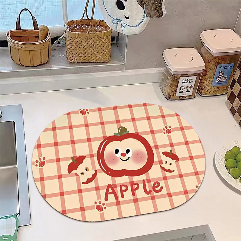 Playful Banana-Themed Kitchen Mat