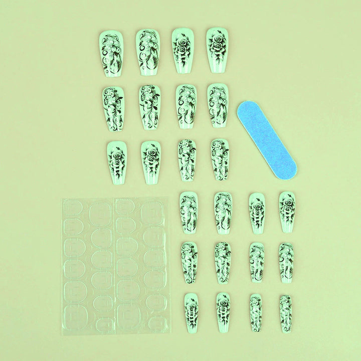 Floral Pattern Nail Art Kalsten
