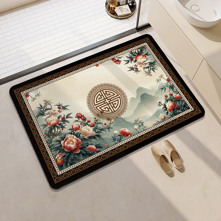 Playful Citrus-Themed Bath Mat Kalsten