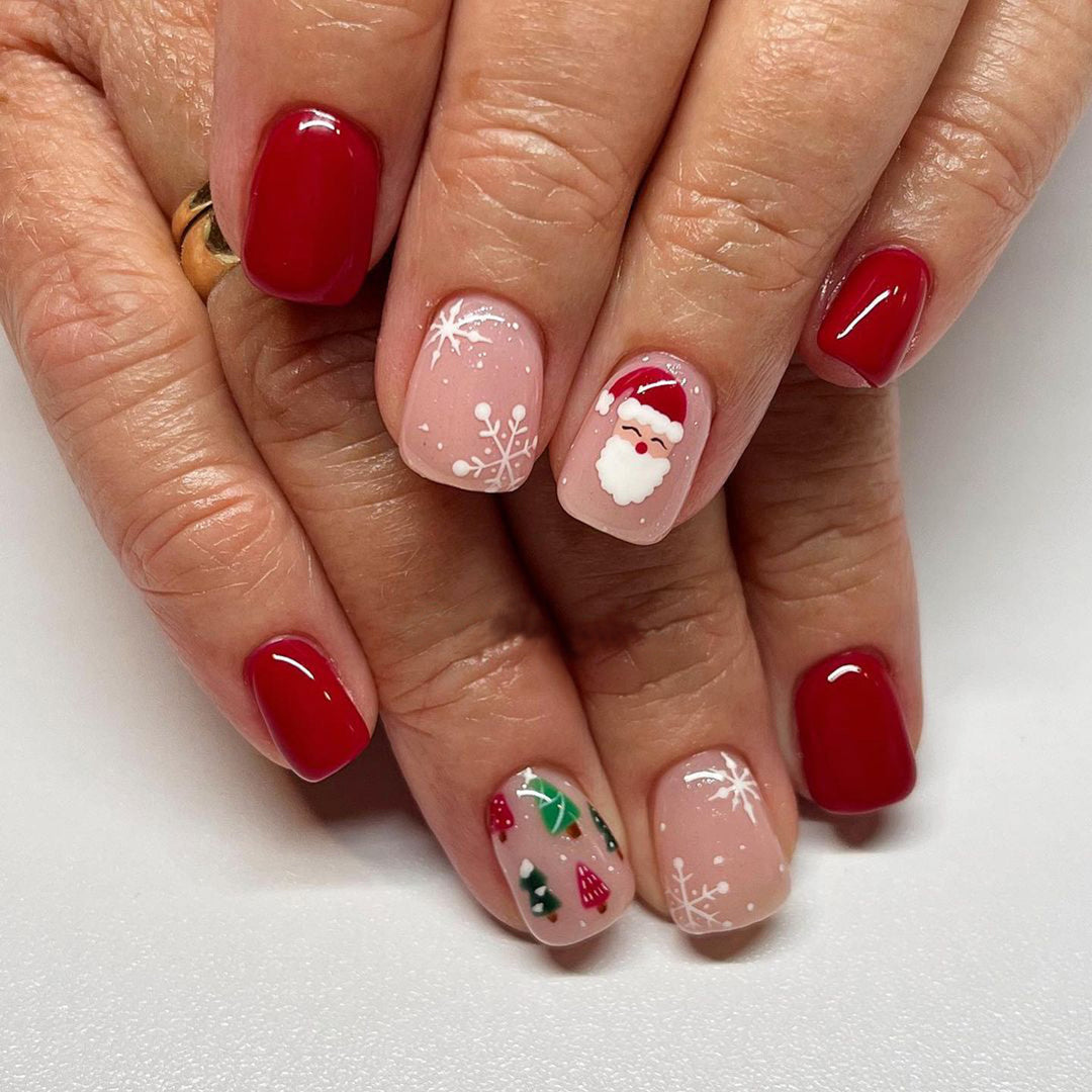 Holiday-Themed Decorative Press-On Nail Set Kalsten