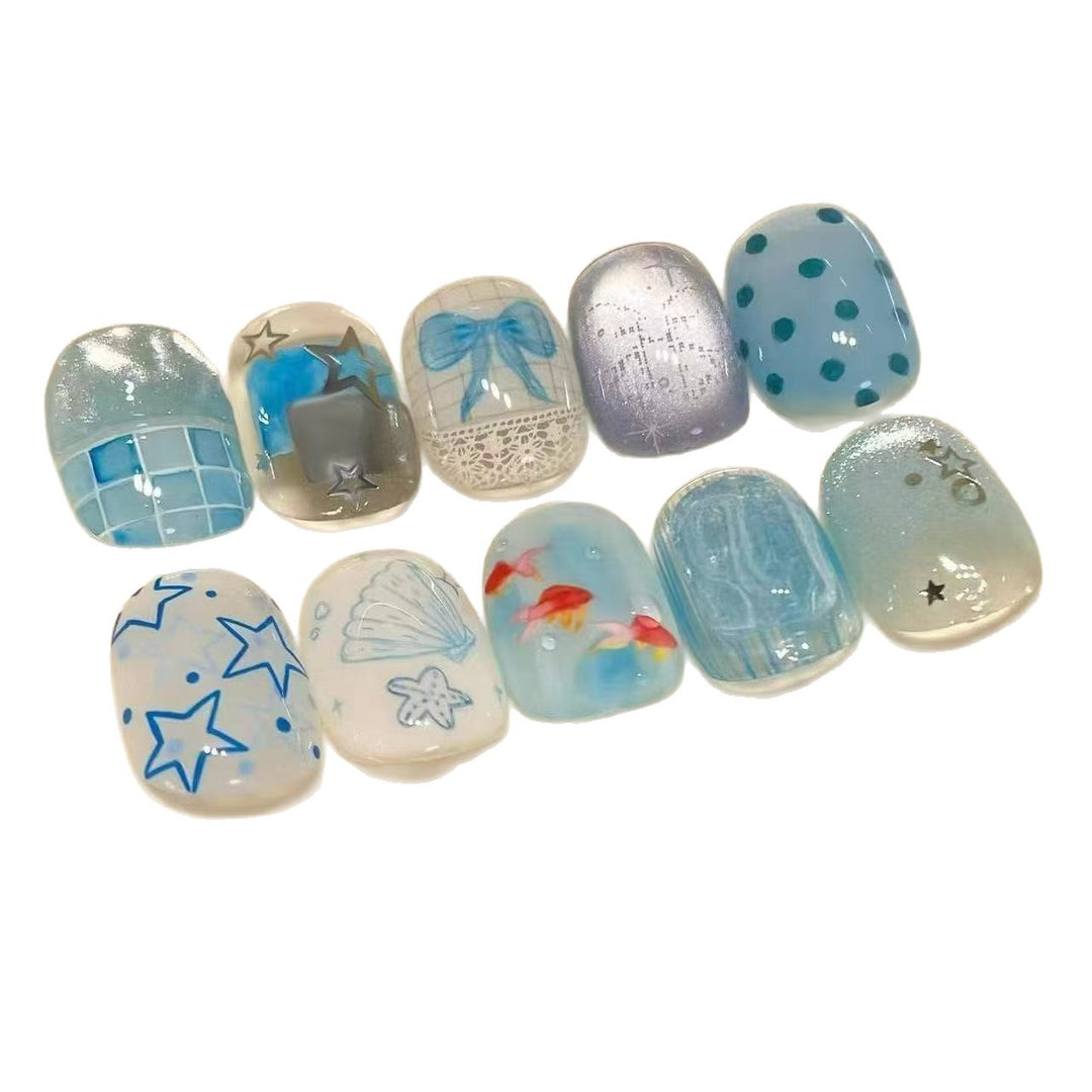 Cute Character Press-On Nail Art Set Kalsten