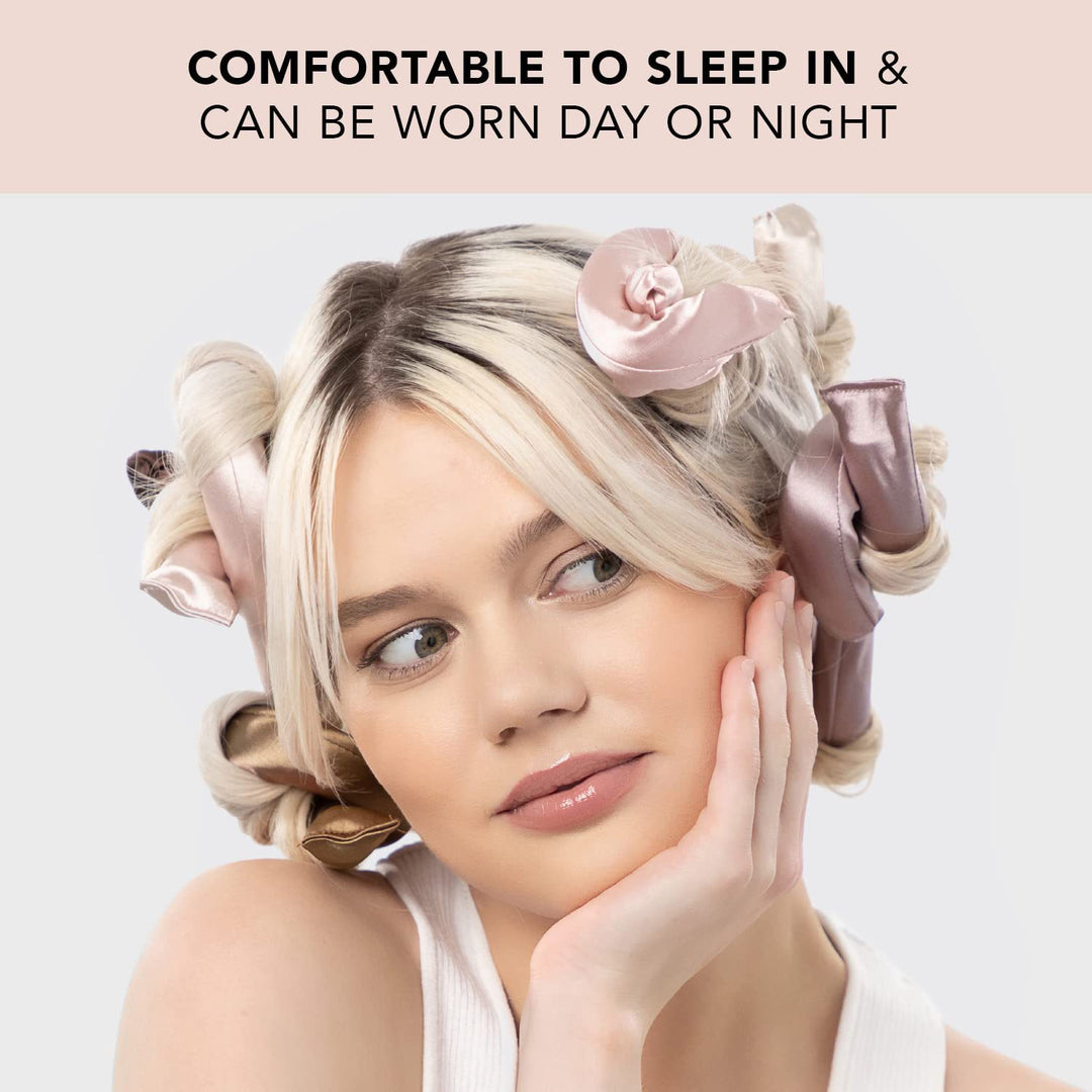 Heatless Sleep Curls Hair Curlers