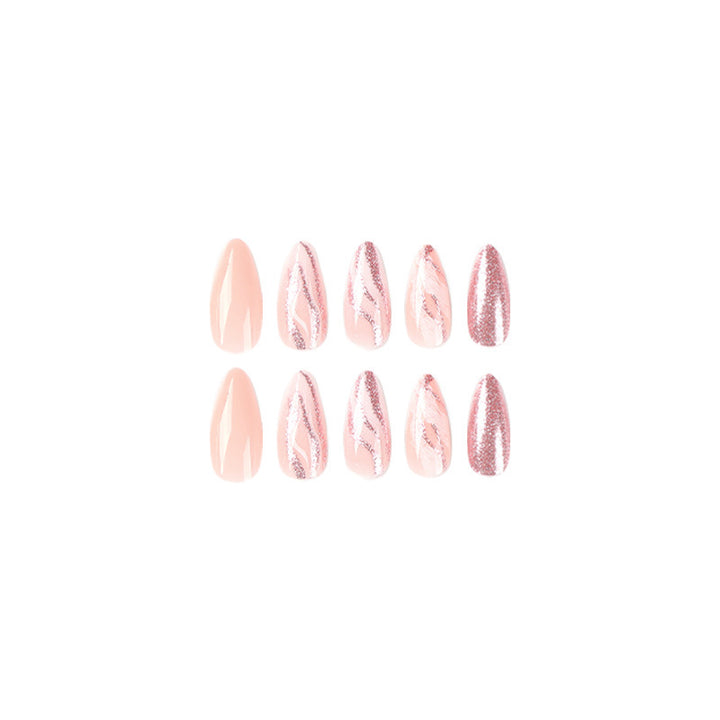Elegant Glitter Gel Nail Art Tips Kalsten