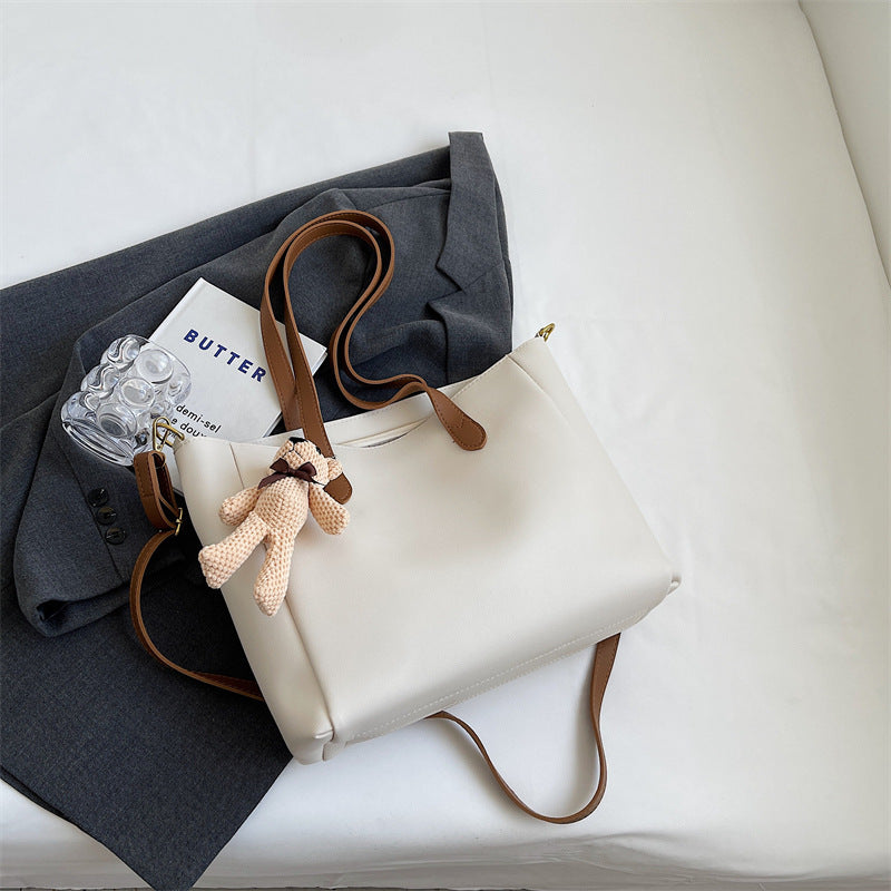Spacious Soft Leather Tote Bag Kalsten