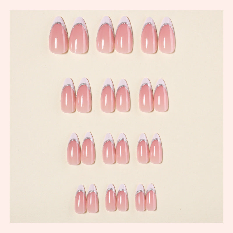 Artificial nail set with elegant glitter accents Kalsten