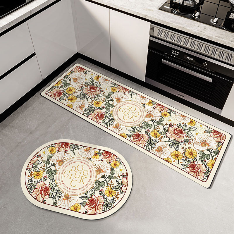 Floral-Patterned Kitchen Comfort Mat Kalsten