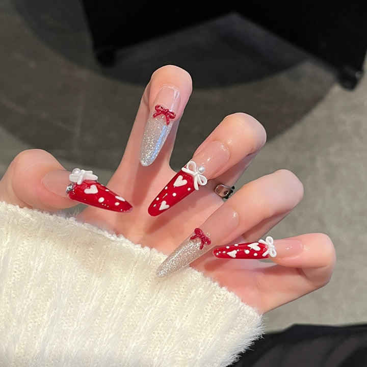 Elegant Floral Design Press-On Nail Extensions Kalsten