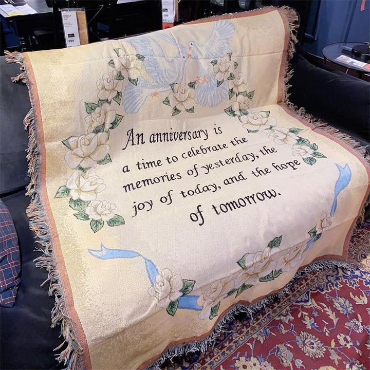 Inspirational Tapestry Blanket