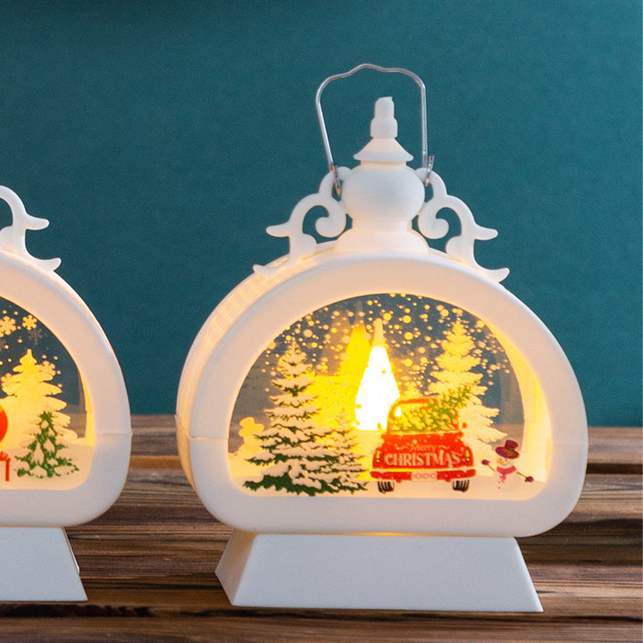 Decorative Christmas lantern with LED lighting