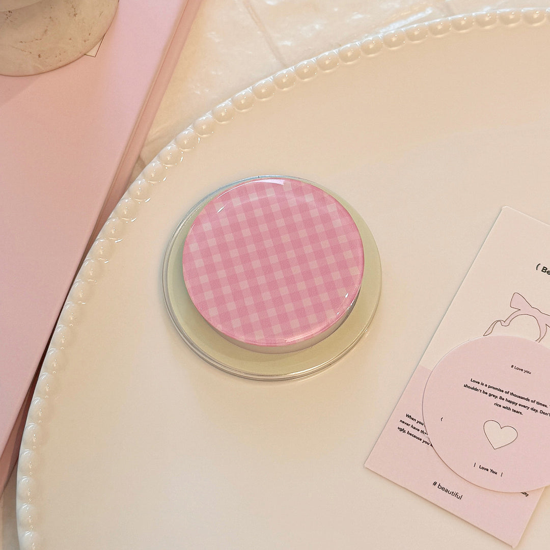 Practical glass coaster with checkered pattern Kalsten