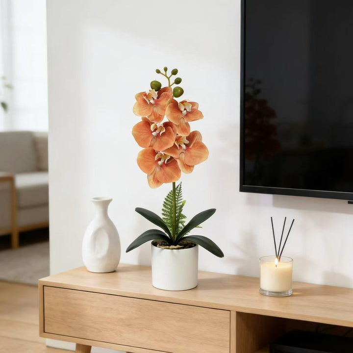 Artificial Orchid Plant for Decorative Indoor Display