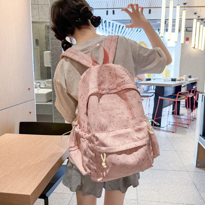 Artistic Graphic Print Backpack Kalsten