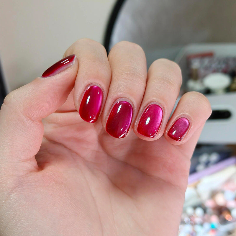 Gradient Glossy Press-On Nail Set Kalsten