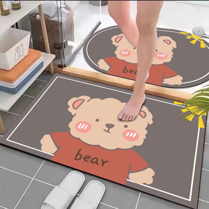 Playful Astronaut-Themed Area Mat