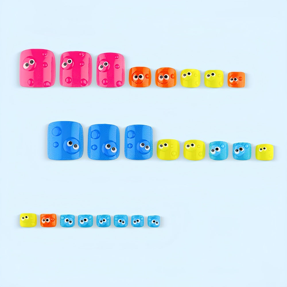 Nail Art Set with Playful Eye Designs Kalsten