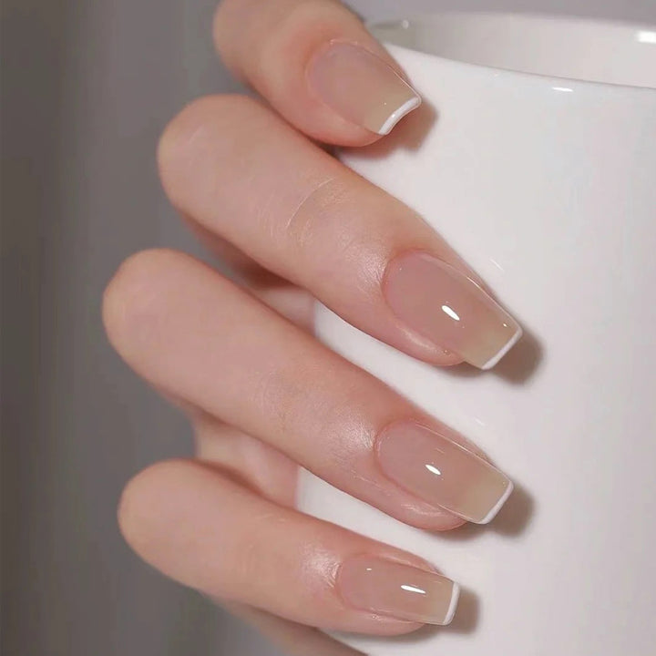 Artistic Press-On Nail Set with Glittery Star Accents Kalsten