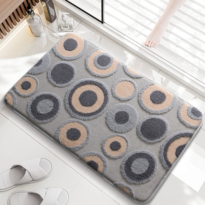 Decorative Circular Pattern Bath Mat Kalsten
