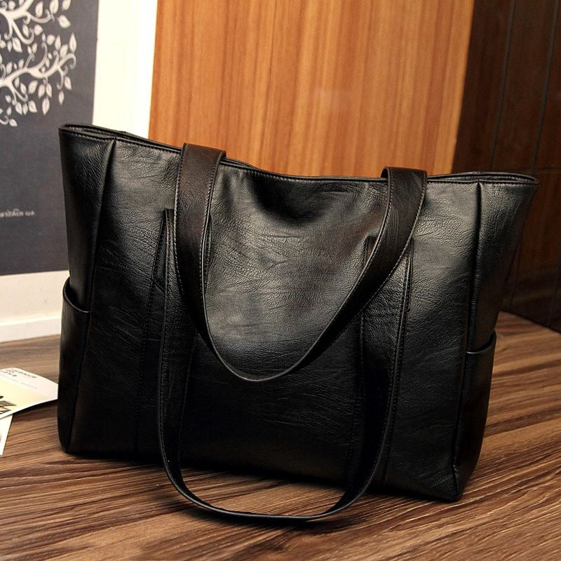 Stylish and Spacious Leather Bag Kalsten