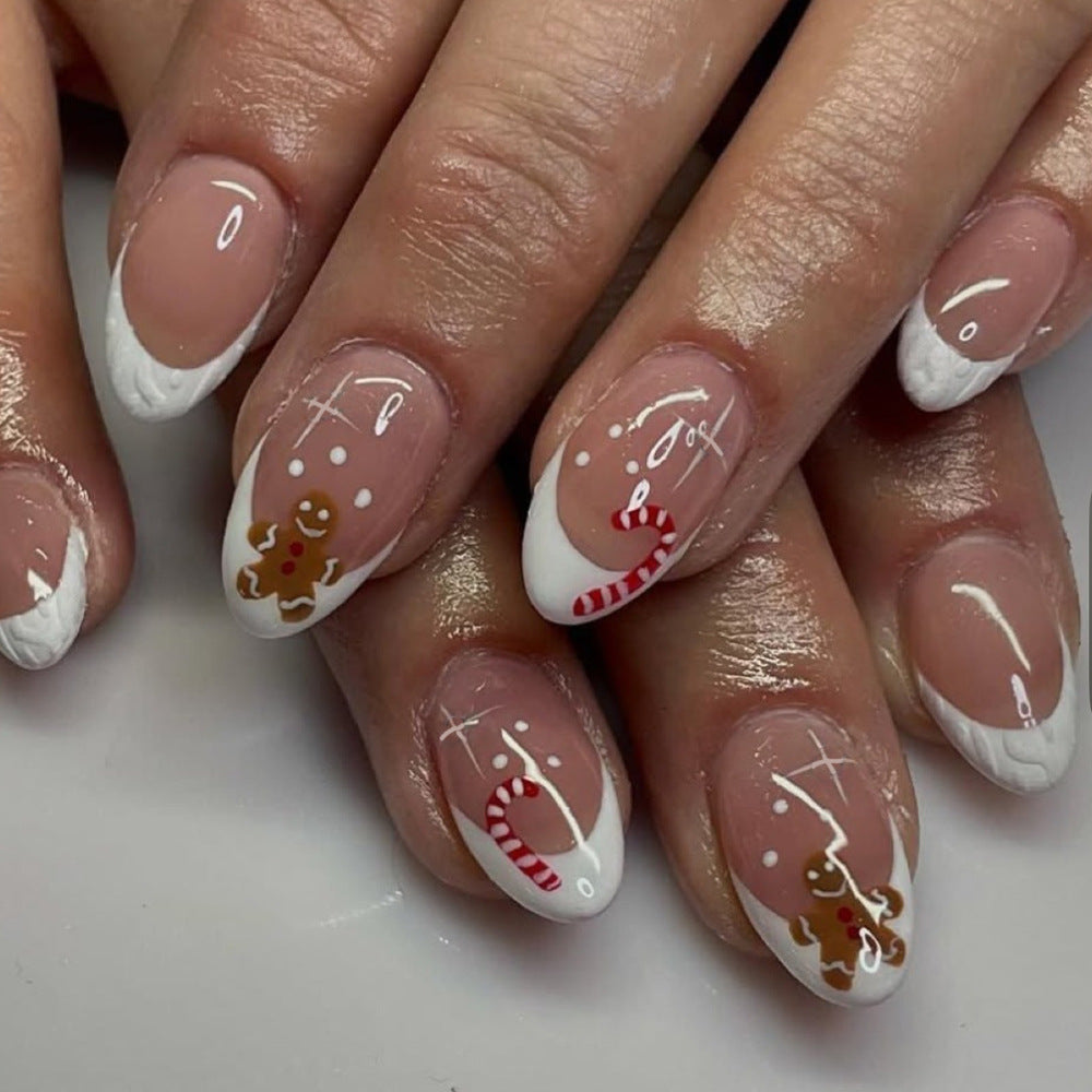 Holiday-Themed Press-On Nail Art Kalsten