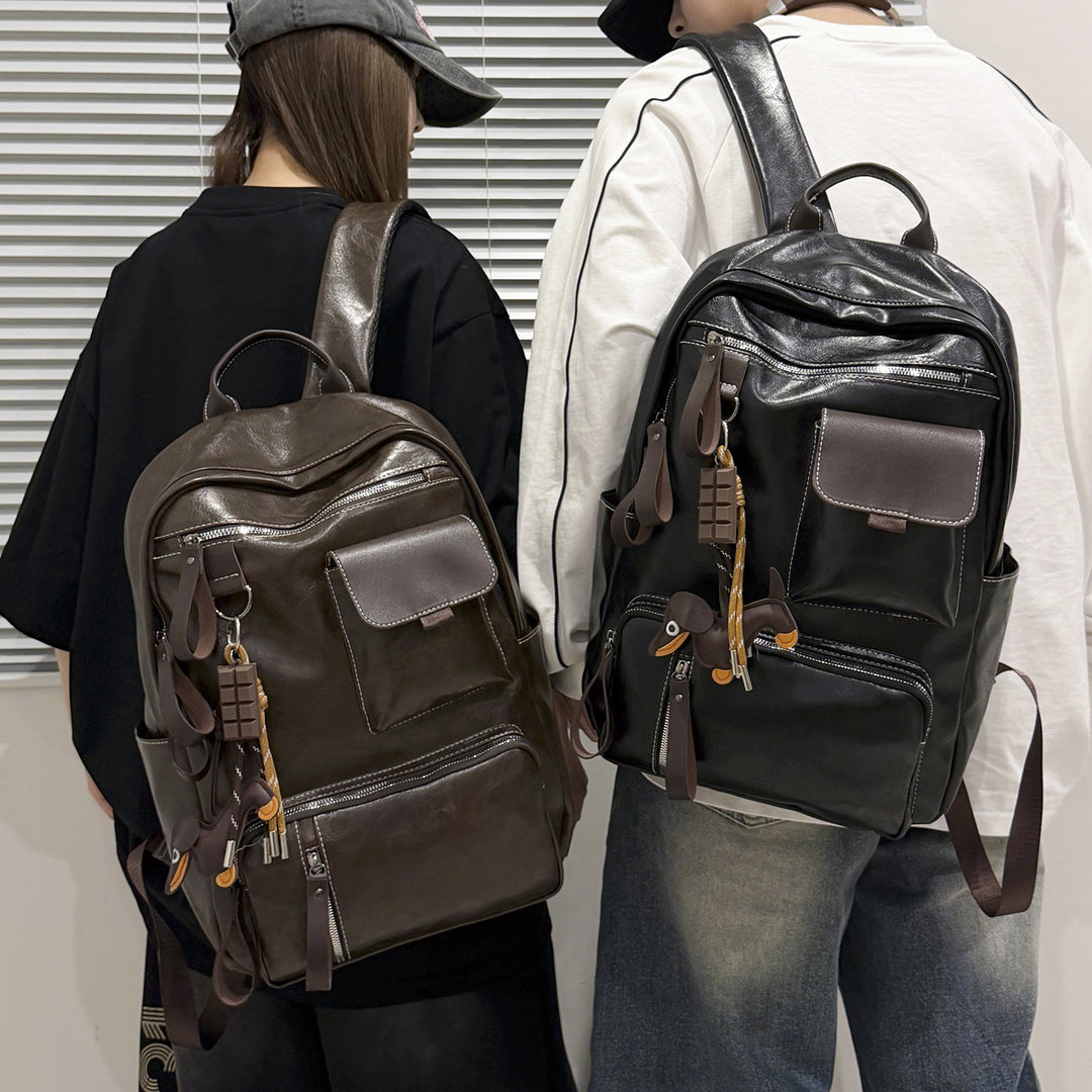 Durable Vintage Leather Backpack Kalsten