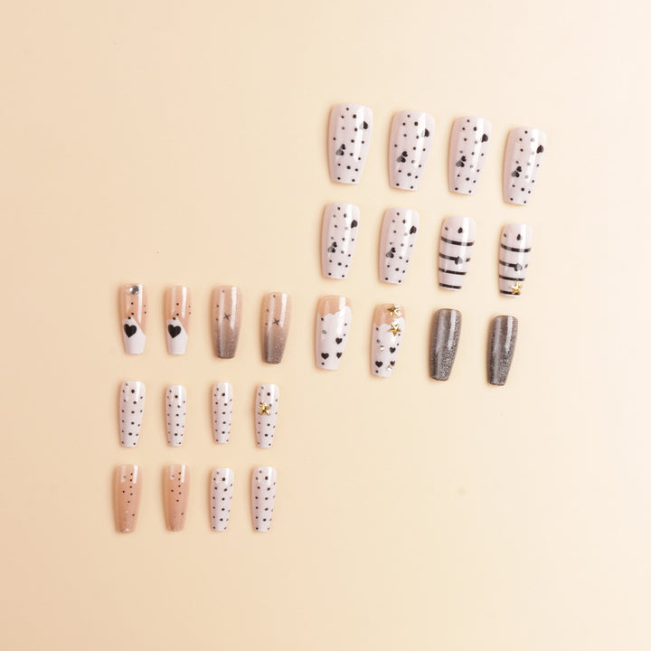 Rhinestone-Embellished Press-On Nail Set Kalsten