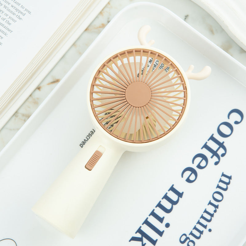 Portable Deer-Themed Handheld Cooling Fan Kalsten