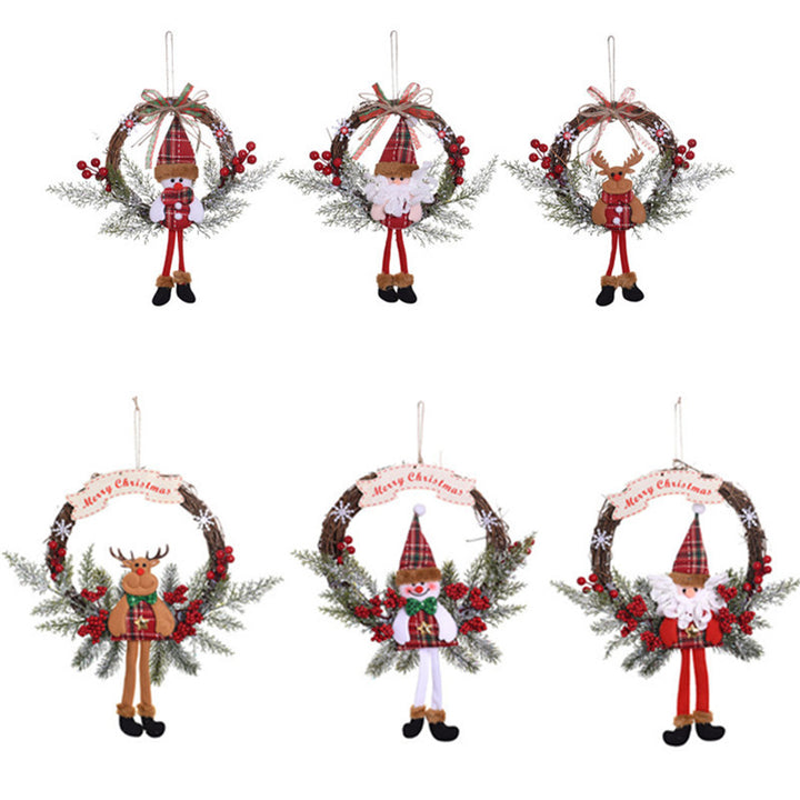 Christmas-themed Hanging Wreath Kalsten