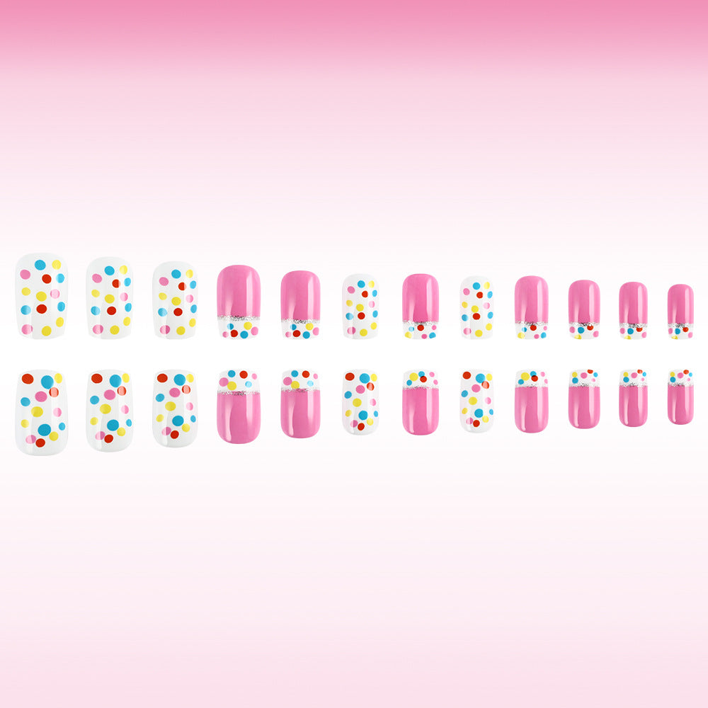 Decorative Dot Pattern Press-On Nails Kalsten