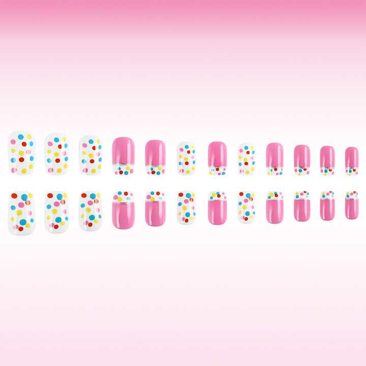 Decorative Dot Pattern Press-On Nails Kalsten