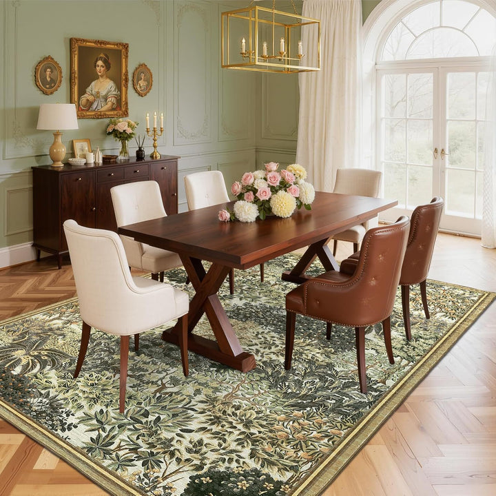 Elegant Floral Design Carpet