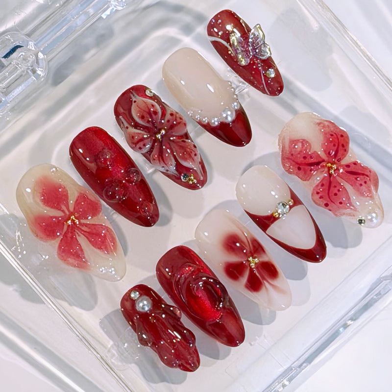Floral Art Press-On Nail Set Kalsten