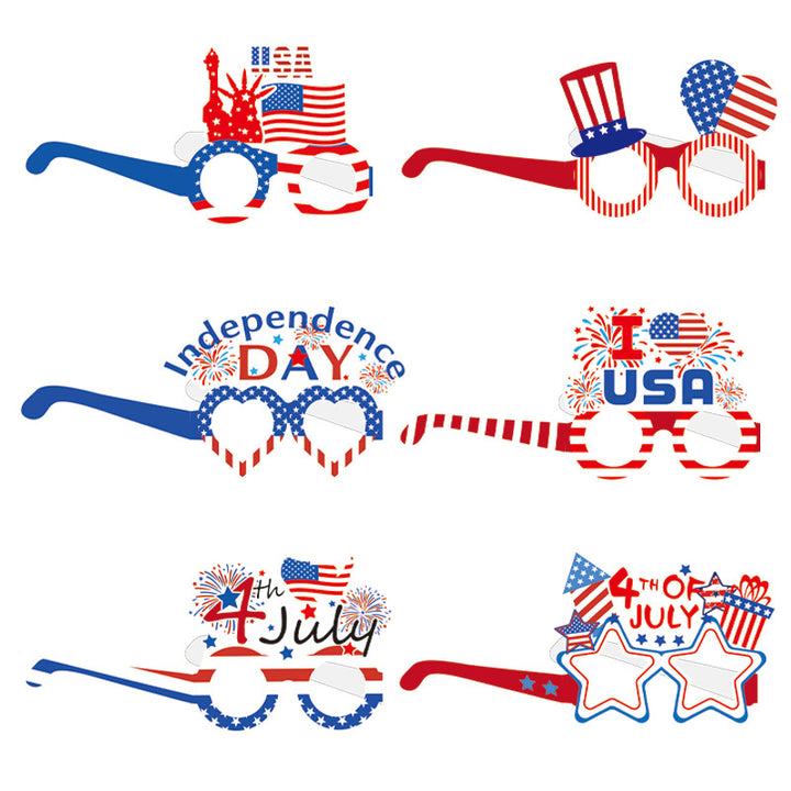 Unisex paper star-shaped tag with USA motif and jute cord Kalsten
