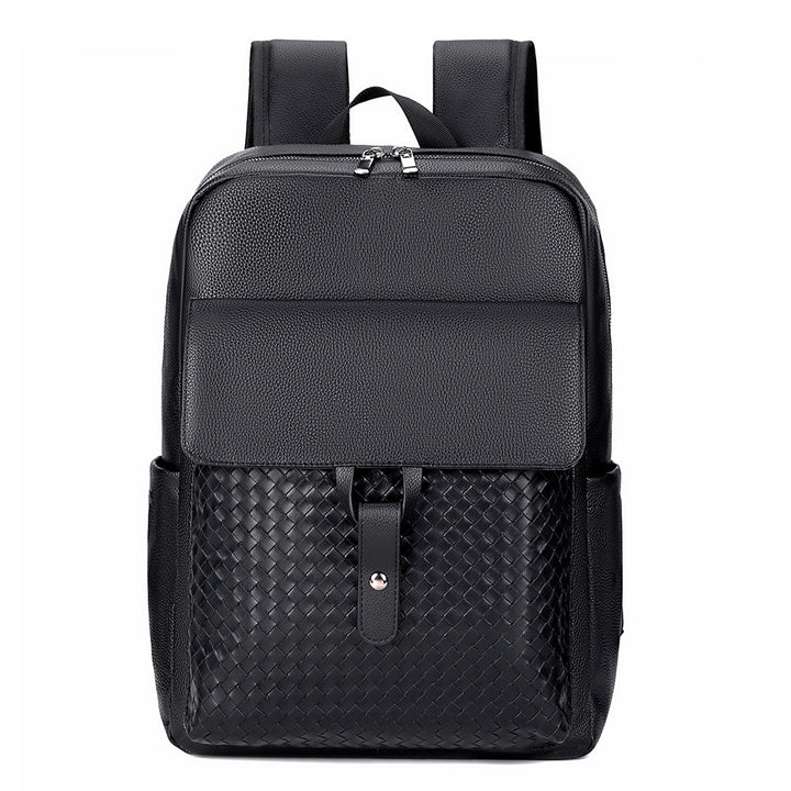 Elegant Textured Leather Backpack Kalsten