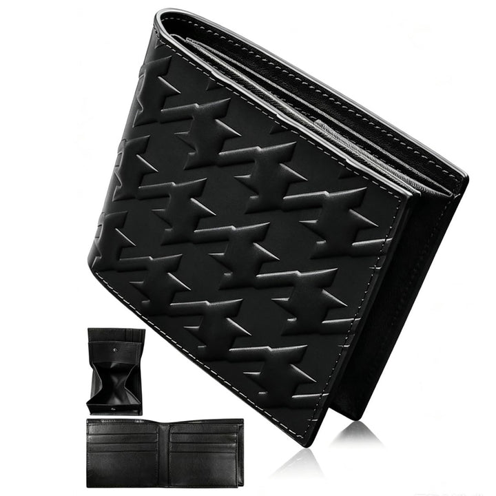 Textured Double-Sided Leather Wallet Kalsten