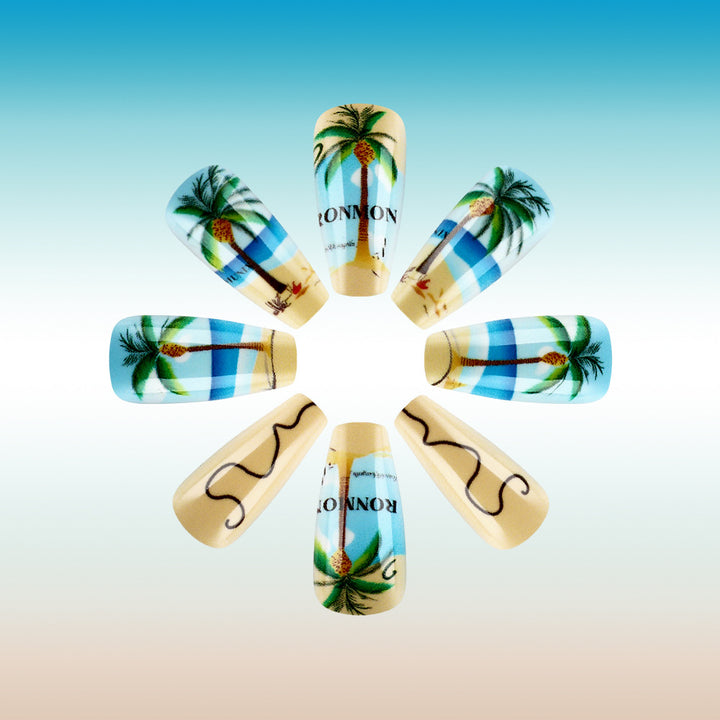 Tropical Paradise Press-On Nails Kalsten