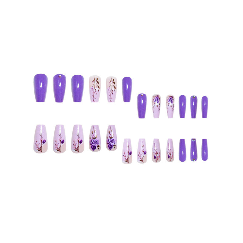 Elegant Floral Design Nail Wraps Kalsten