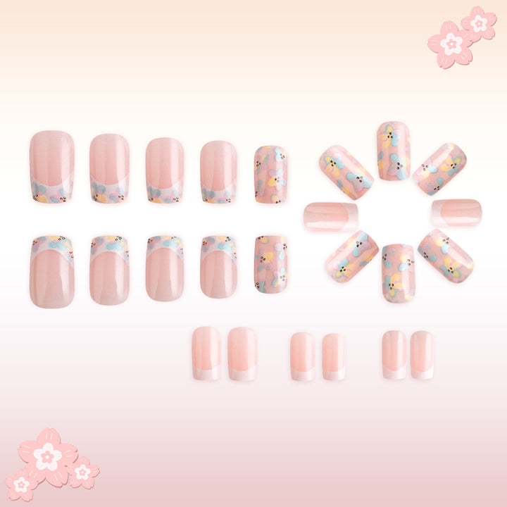 Floral Design Press-On Nails Kalsten