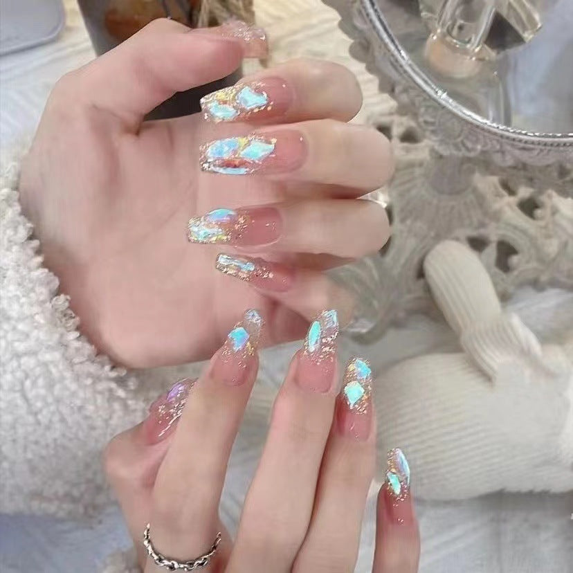Artistic Glittering Press-On Nail Set