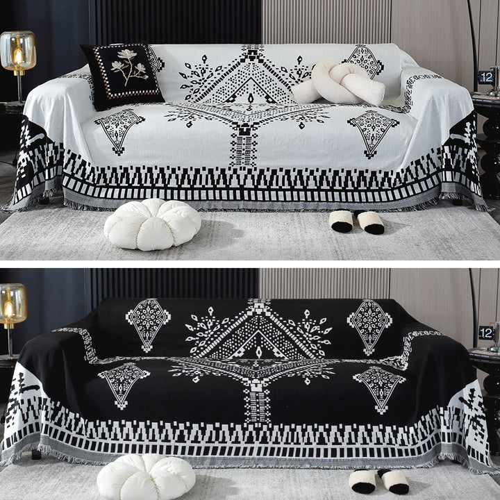 Decorative Thick Woven Sofa Throw Cover