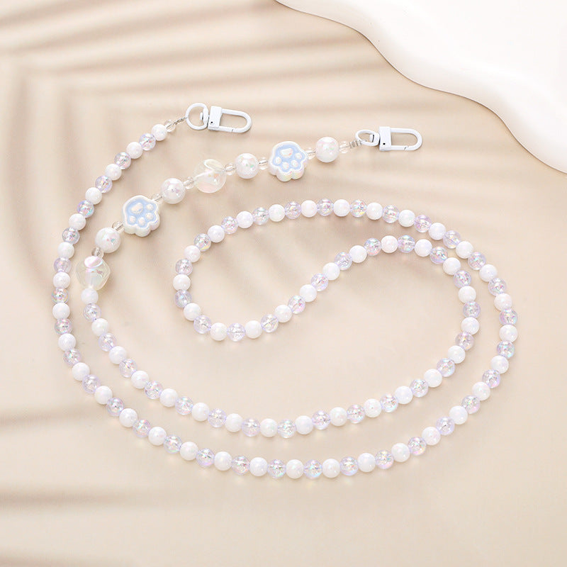 Elegant Pearl and Chain Necklace Kalsten