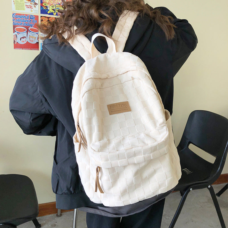 Classic Checked Patterned Backpack Kalsten